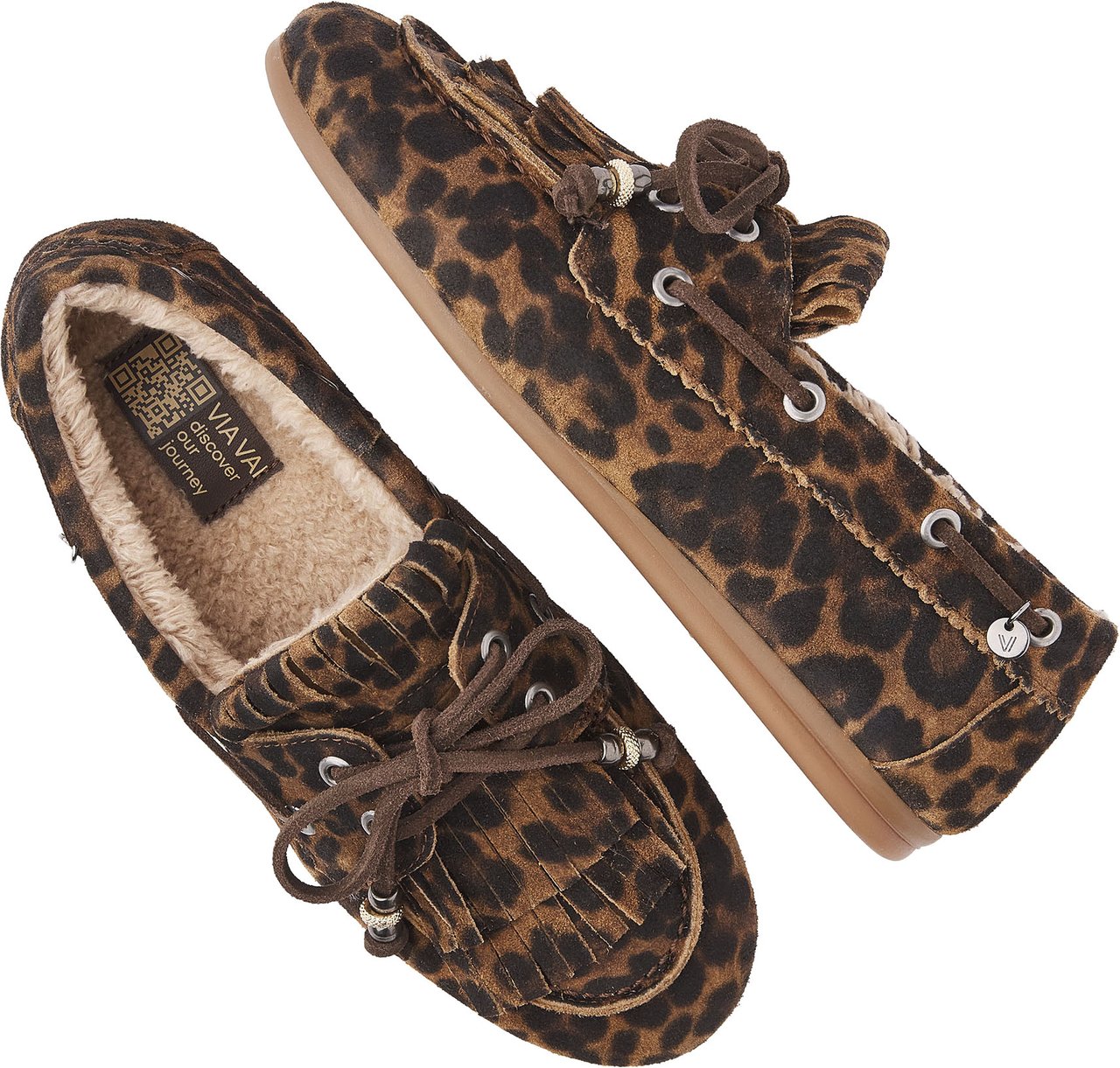 VIA VAI June Shelby Loafers Dierenprint