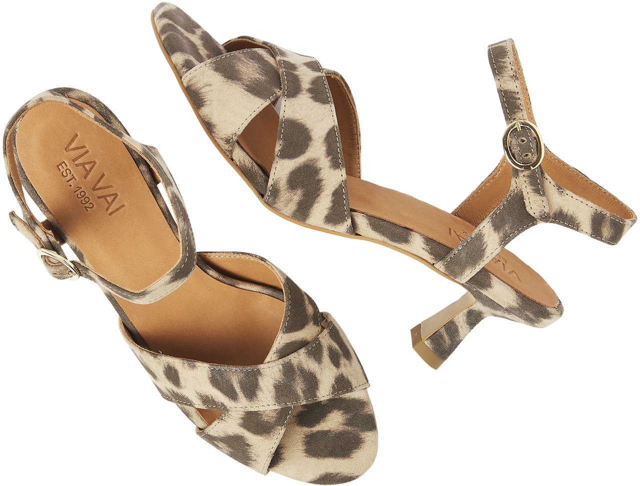 VIA VAI Lily Ruth Sandalen Dierenprint