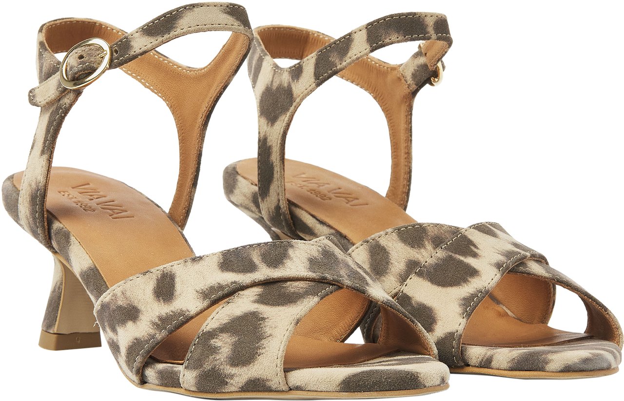 VIA VAI Lily Ruth Sandalen Dierenprint