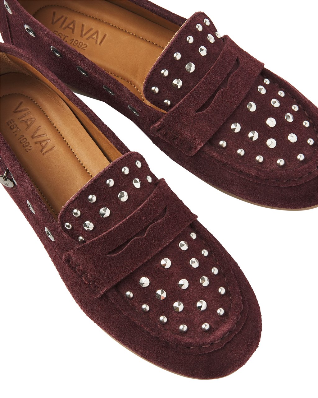 VIA VAI June Macy Loafers Maroon