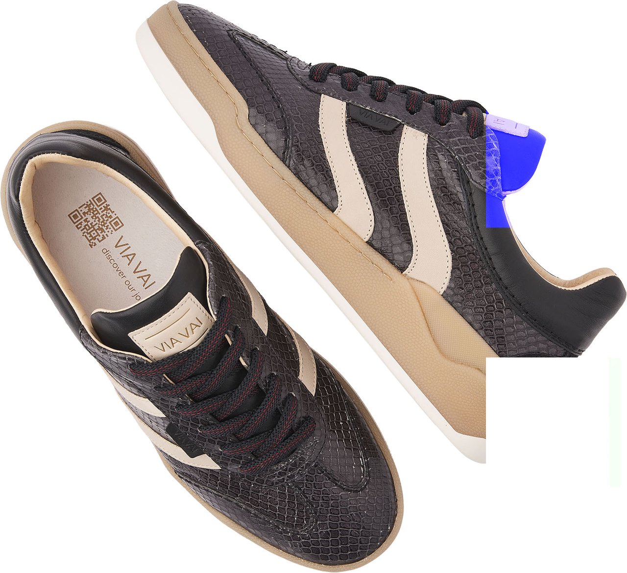 VIA VAI Sam Naomi Sneakers Zwart