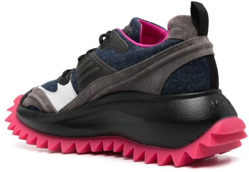 Vic Matie Sneakers Blackbrownnavy Zwart