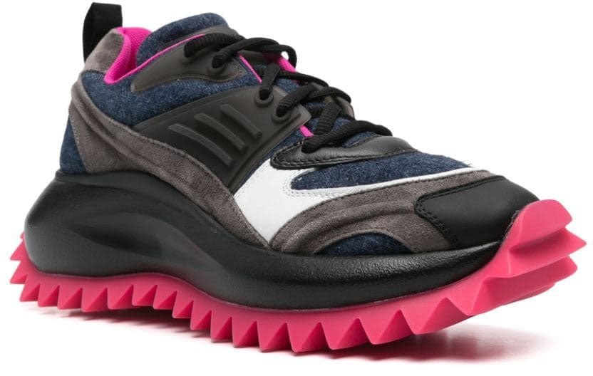 Vic Matie Sneakers Blackbrownnavy Zwart