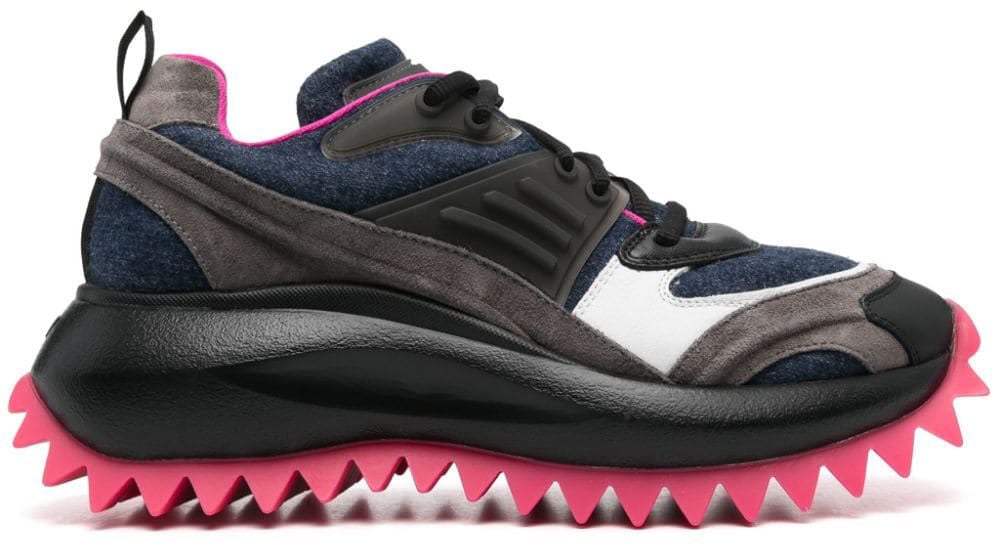 Vic Matie Sneakers Blackbrownnavy Zwart