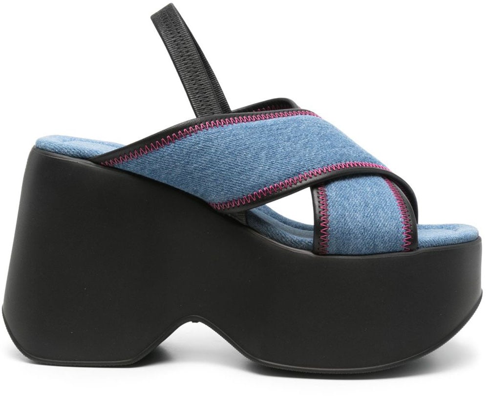 Vic Matie Sandals Denim Blauw