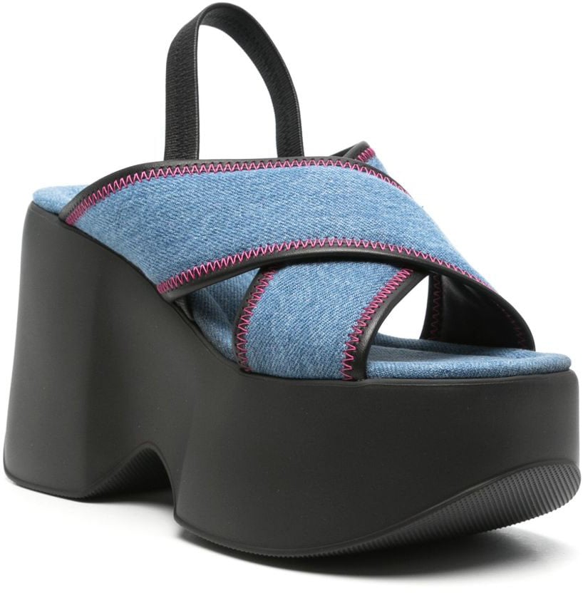 Vic Matie Sandals Denim Blauw