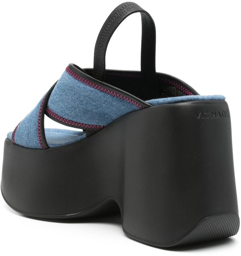 Vic Matie Sandals Denim Blauw