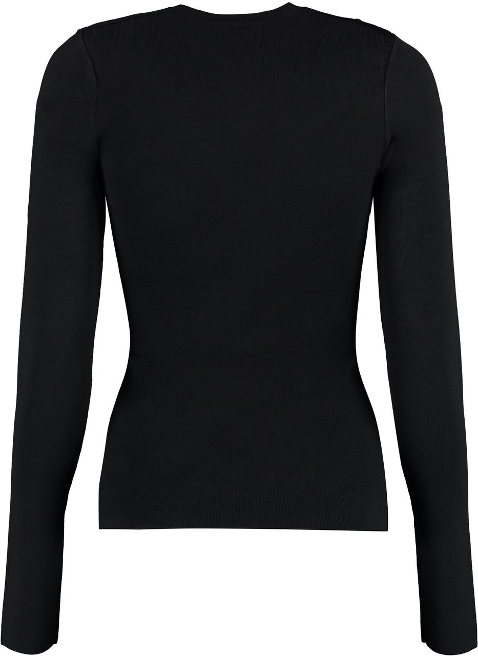 Victoria Beckham Knitted T-shirt Zwart