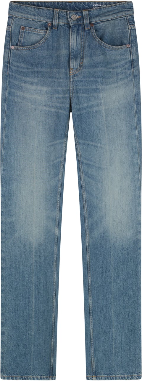 Victoria Beckham Julia high-rise flared jeans Blauw