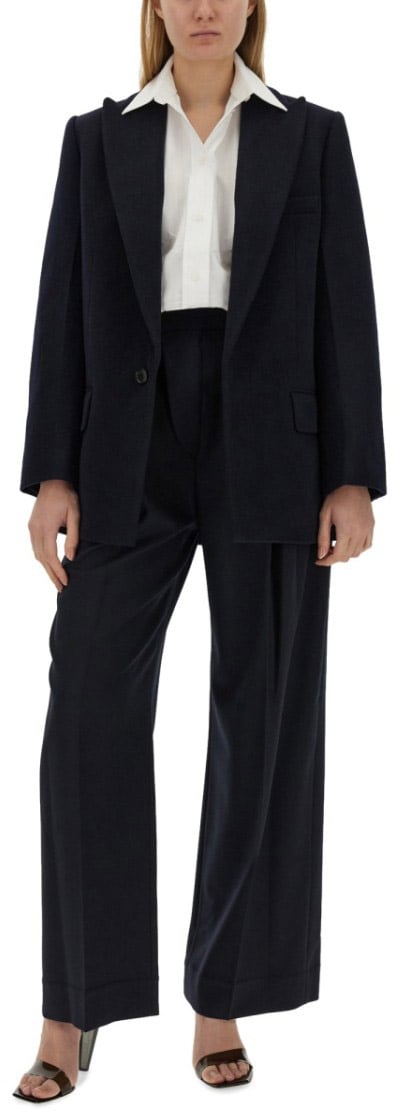 Victoria Beckham "Peak Label" Jacket Blauw