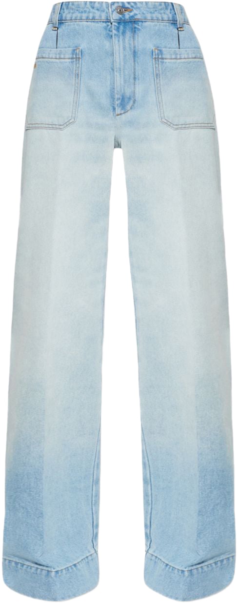 Victoria Beckham Jeans Clear Blue Blauw