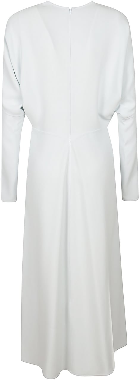 Victoria Beckham Long Sleeve Dolman Midi Wit