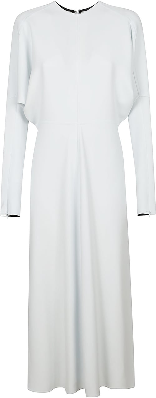 Victoria Beckham Long Sleeve Dolman Midi Wit