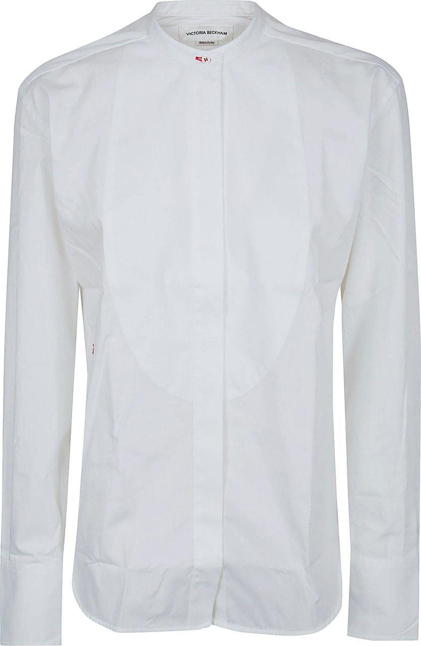 VICTORIA BECKHAM BIB DETAIL SHIRT Wit