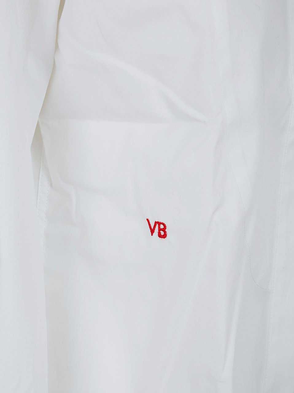 VICTORIA BECKHAM BIB DETAIL SHIRT Wit