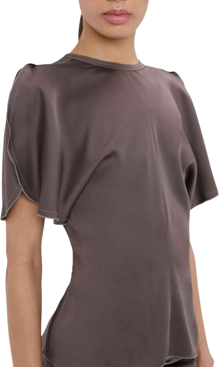 Victoria Beckham Top Mud Taupe