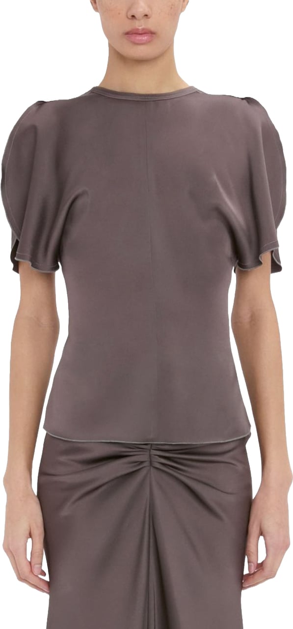 Victoria Beckham Top Mud Taupe