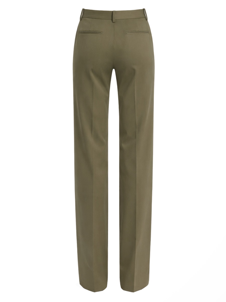 Victoria Beckham Mid-Rise Slight Wide Pants Grijs