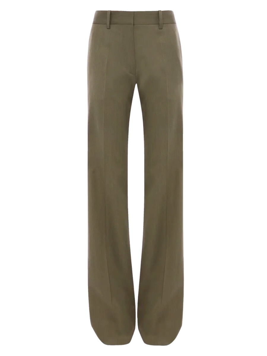 Victoria Beckham Mid-Rise Slight Wide Pants Grijs