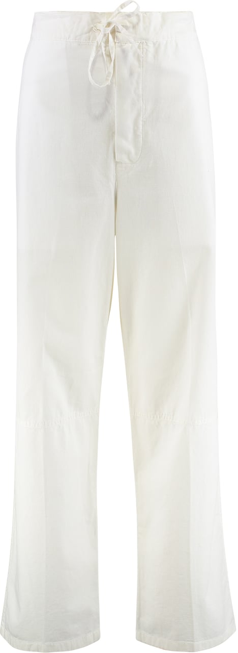 Victoria Beckham Cotton trousers Wit