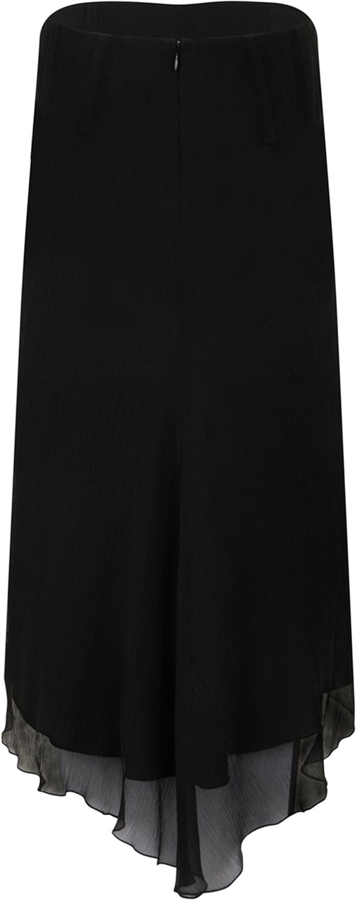 Victoria Beckham Flared midi skirt Zwart