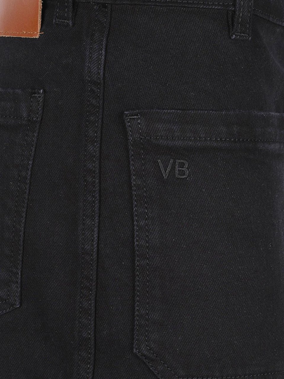 Victoria Beckham Jeans Washed Black Zwart