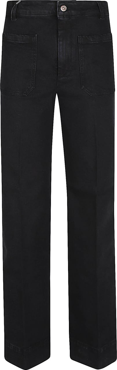 Victoria Beckham Alina Stretch Jeans Black Zwart