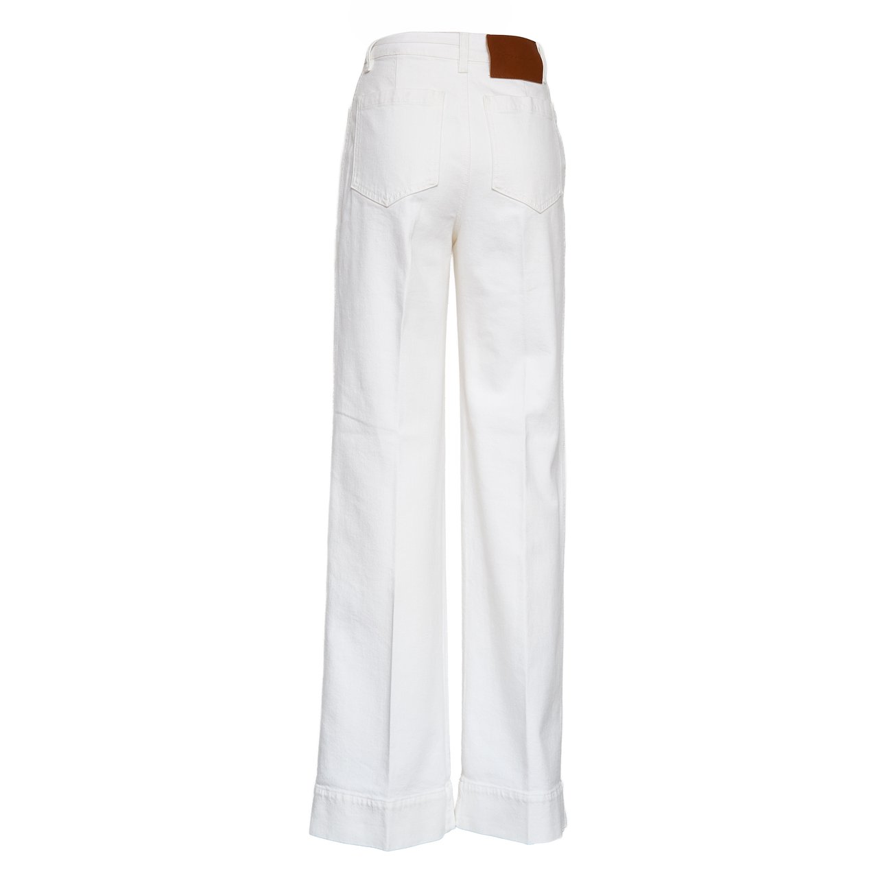 Victoria Beckham Alina High Waisted Stretch Denim Jeans Wit