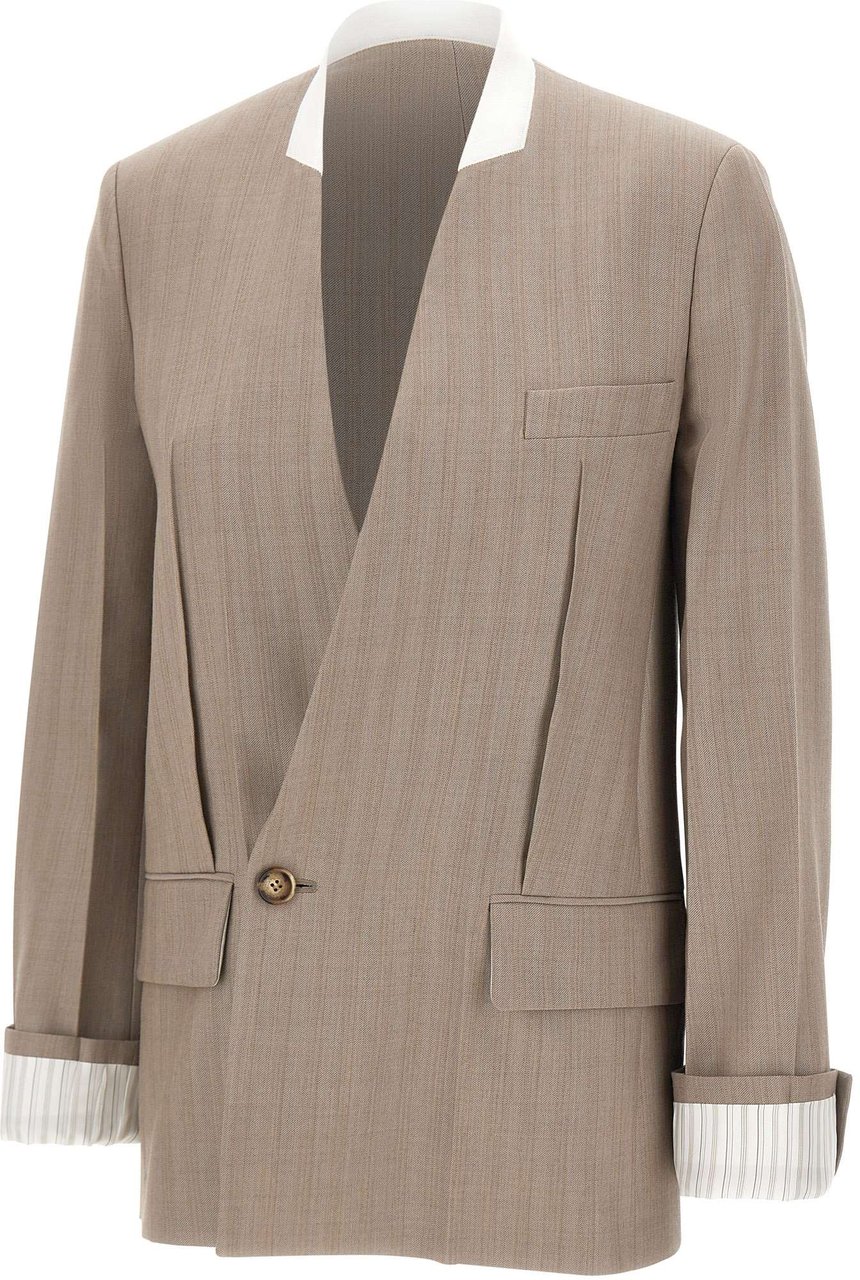 Victoria Beckham Jackets Brown Taupe