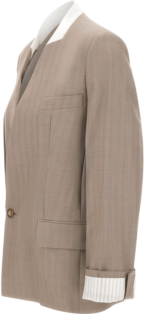 Victoria Beckham Jackets Brown Taupe