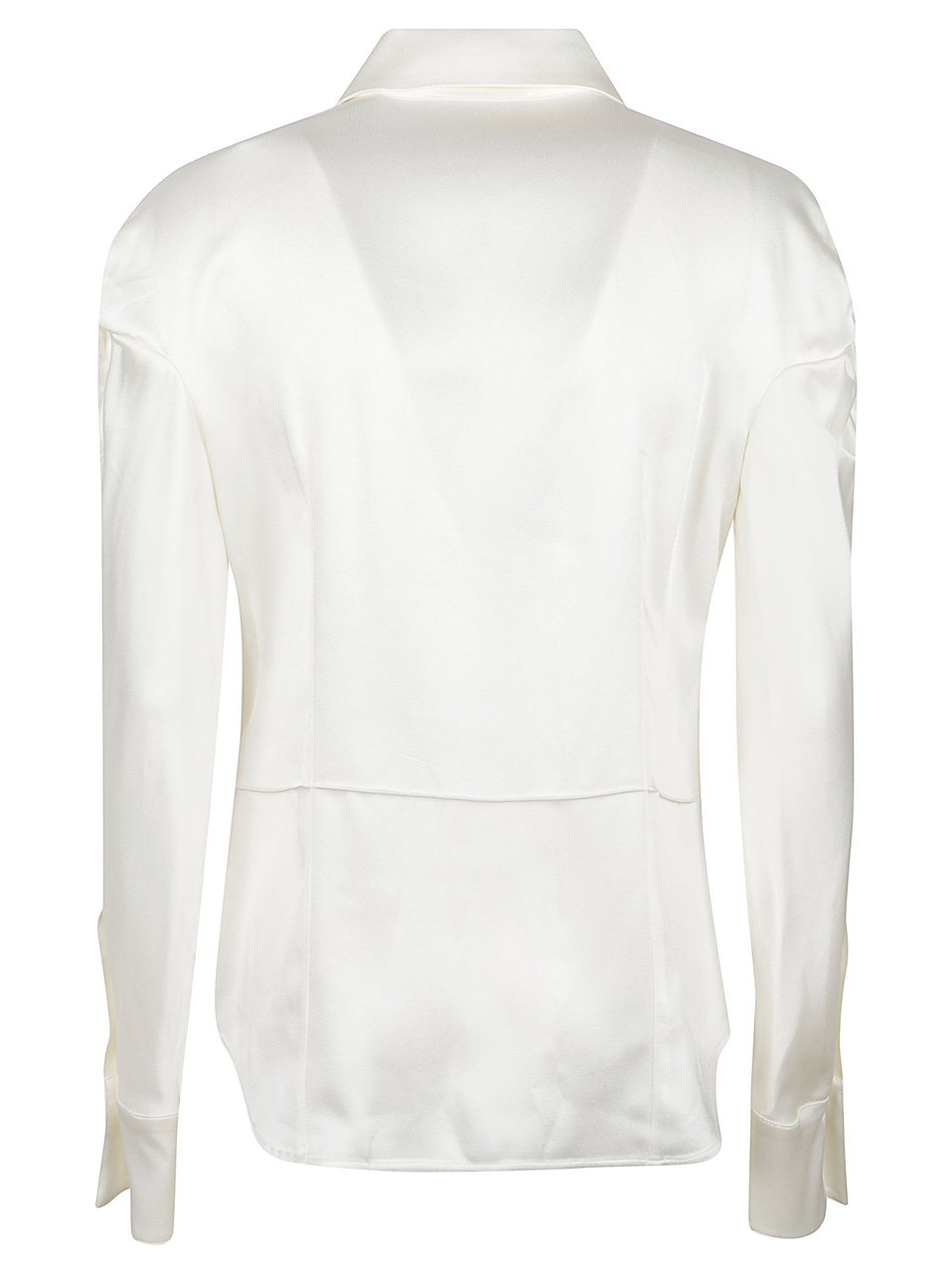 Victoria Beckham Twist Shoulder Blouse Wit