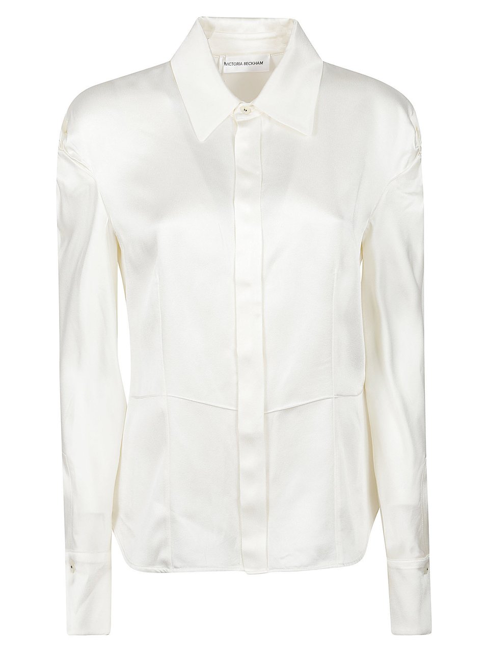Victoria Beckham Twist Shoulder Blouse Wit