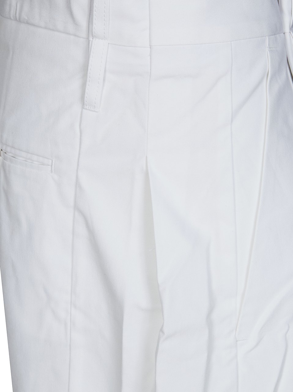 Victoria Beckham White Structured Flared Cargo Skirt Wit