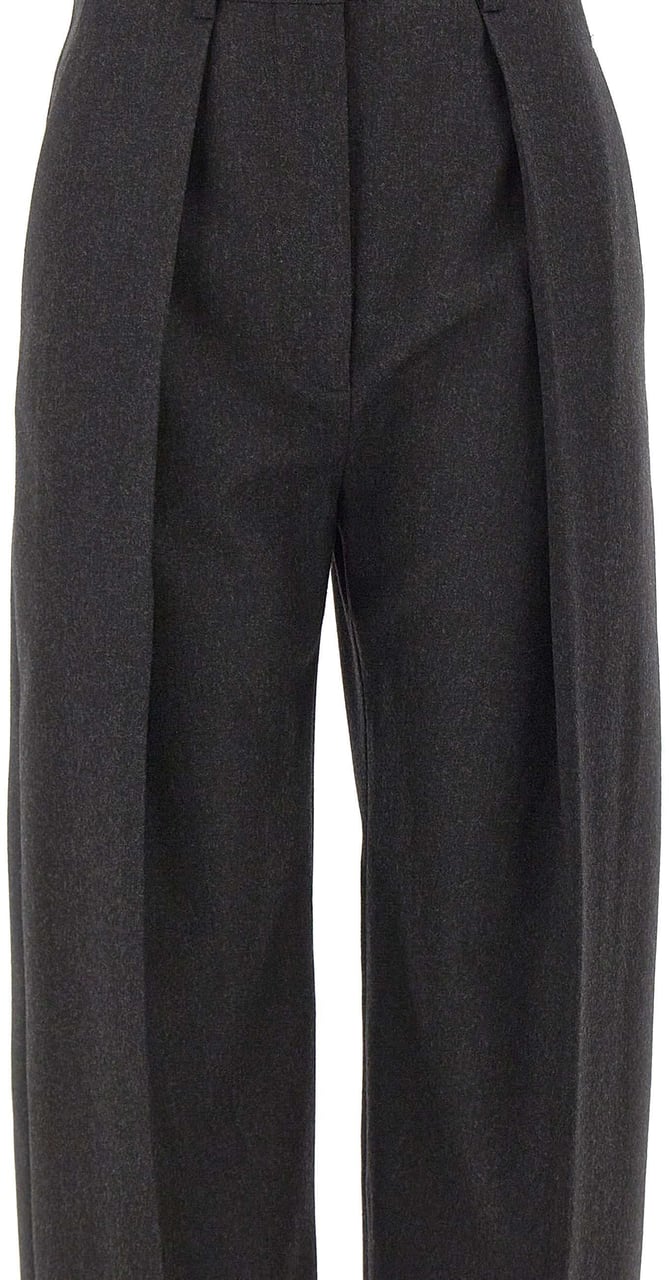 Victoria Beckham Trousers Grey Donkergrijs