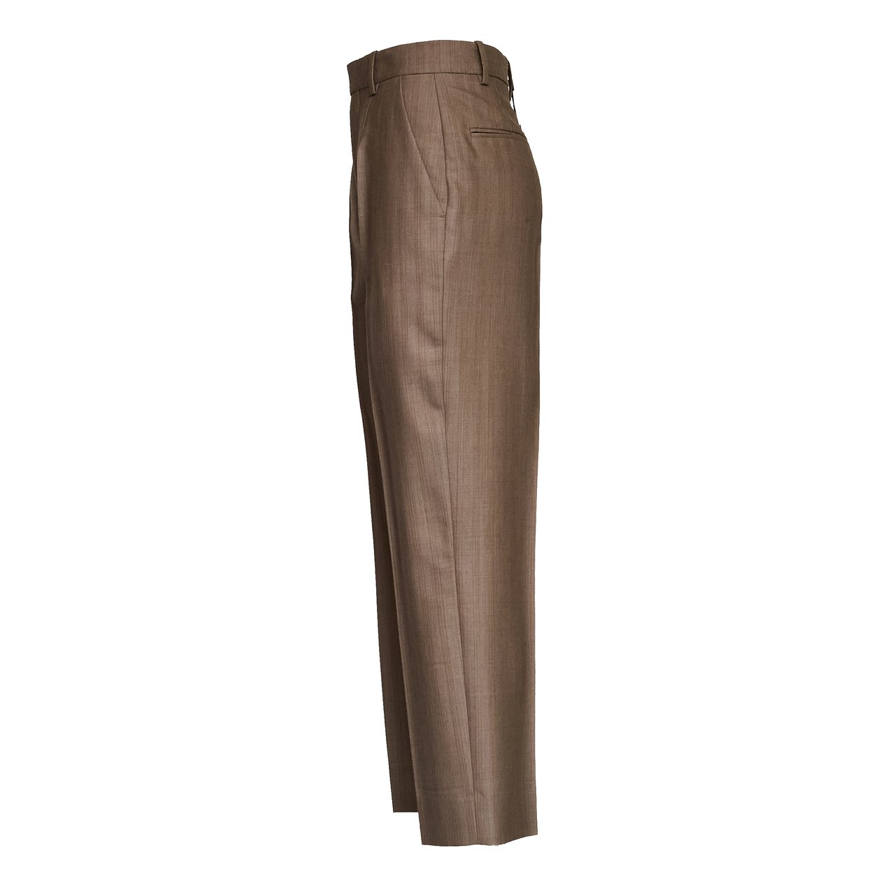 Victoria Beckham Mid Rise Relaxed 3/4 Cropped Pants Bruin