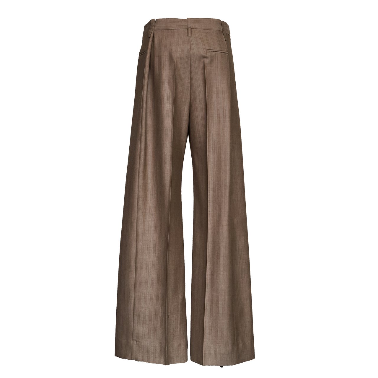 Victoria Beckham Mid Rise Relaxed Unlined Straight Leg Pants Bruin