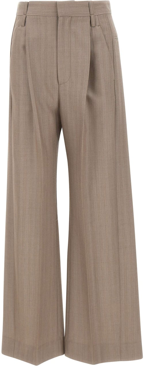 Victoria Beckham Trousers Brown Taupe