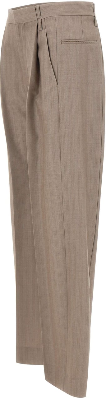 Victoria Beckham Trousers Brown Taupe