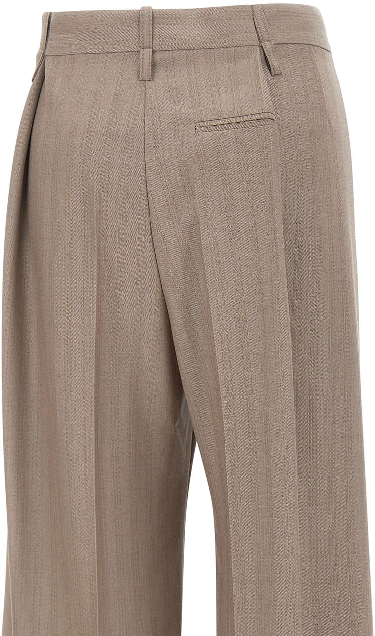 Victoria Beckham Trousers Brown Taupe