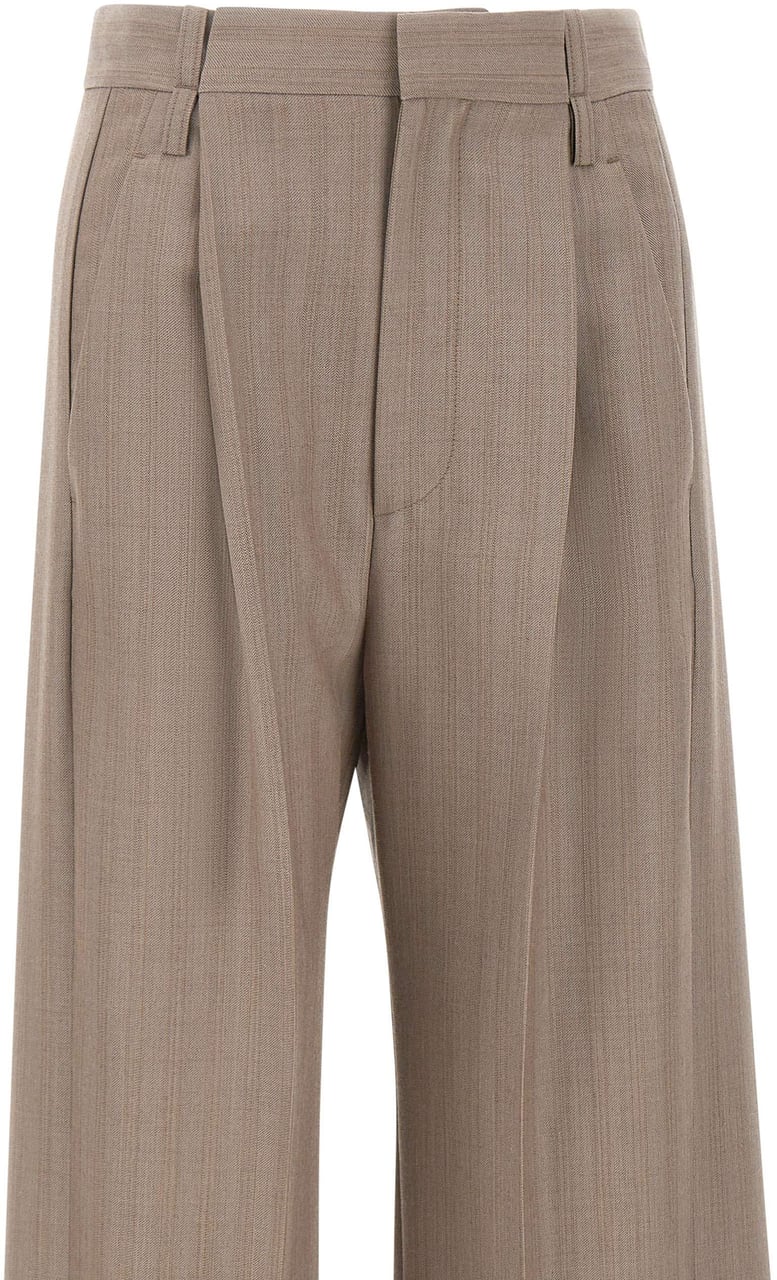 Victoria Beckham Trousers Brown Taupe