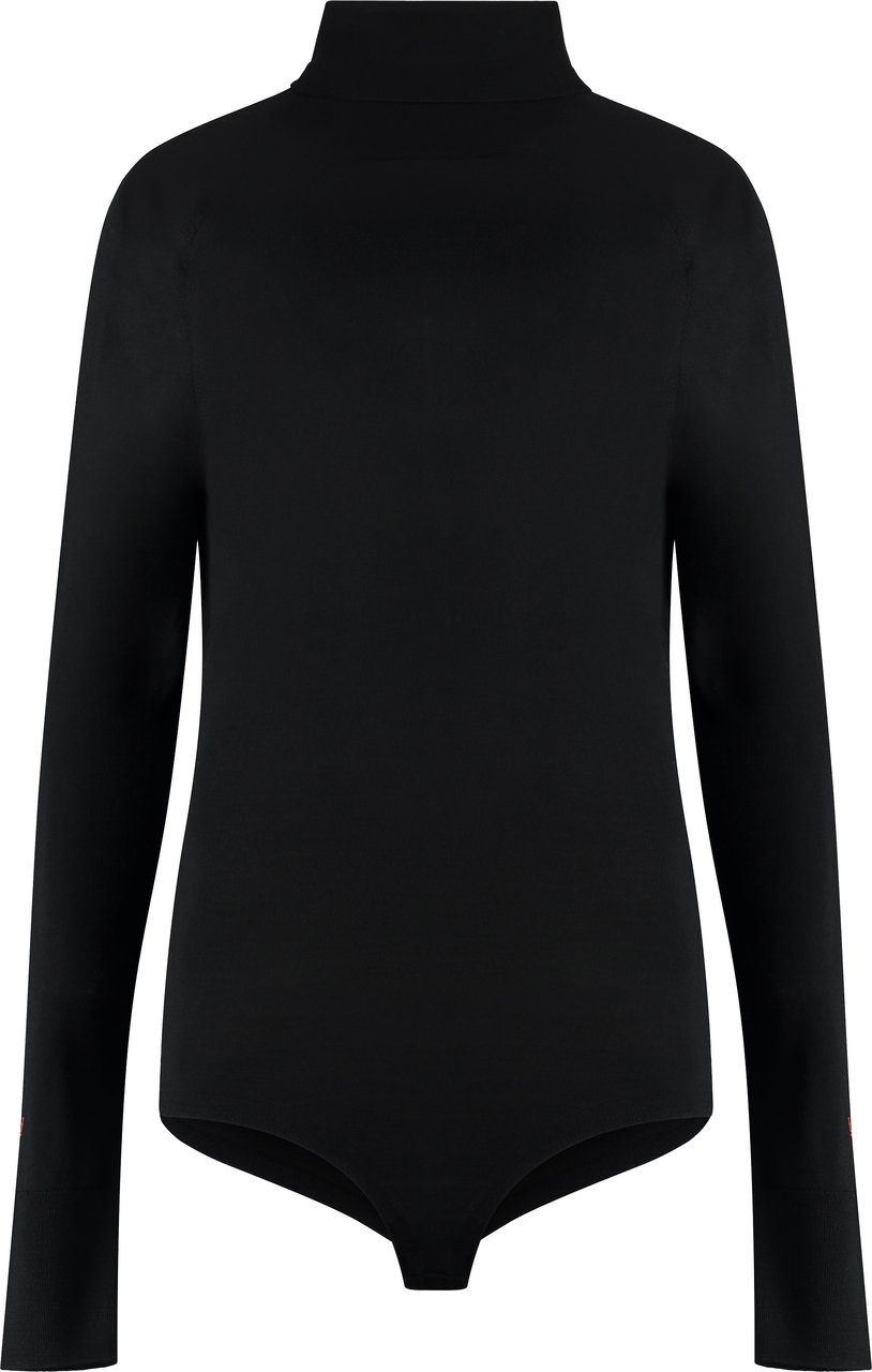 Victoria Beckham Knit bodysuit Zwart