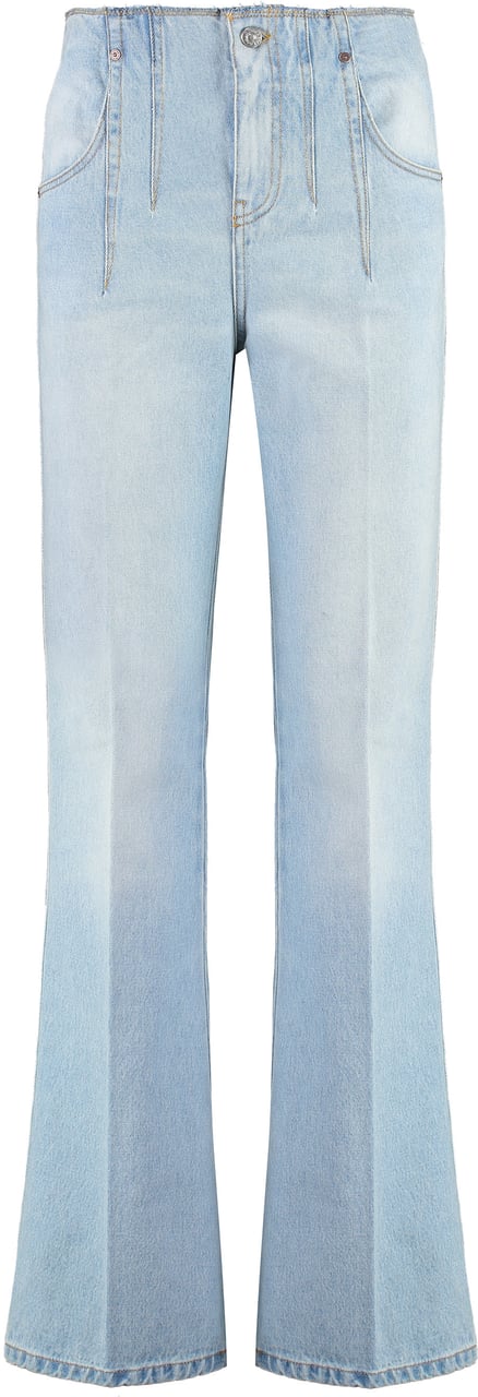 Victoria Beckham High-rise flared jeans Blauw