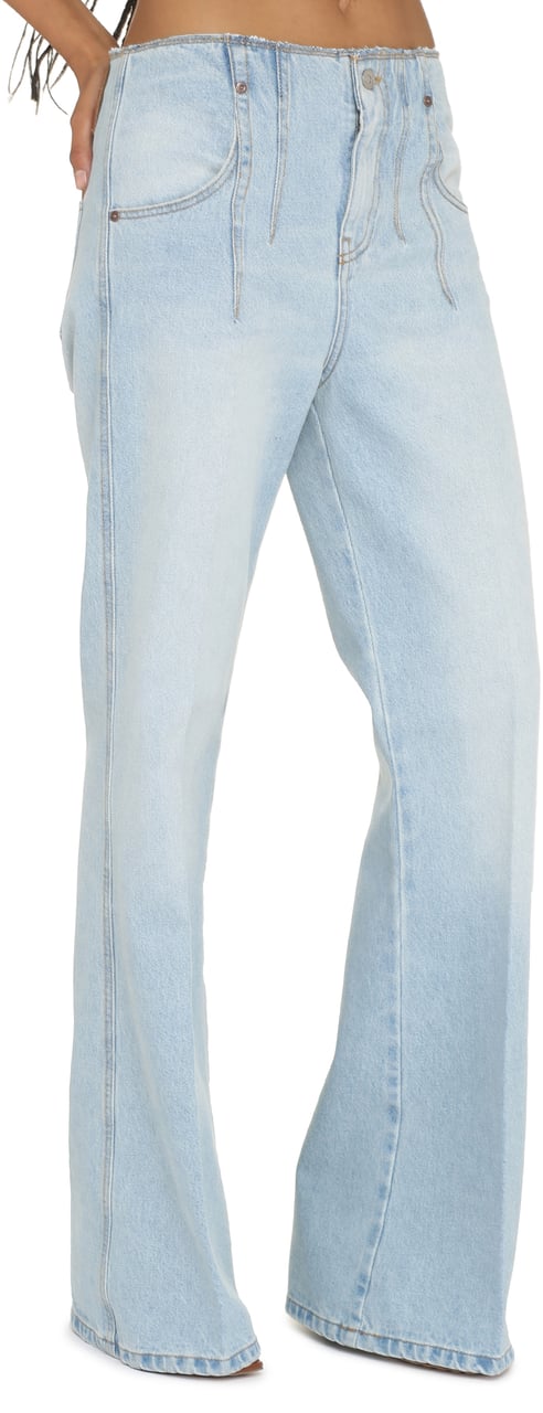 Victoria Beckham High-rise flared jeans Blauw