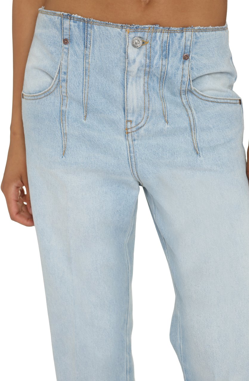 Victoria Beckham High-rise flared jeans Blauw
