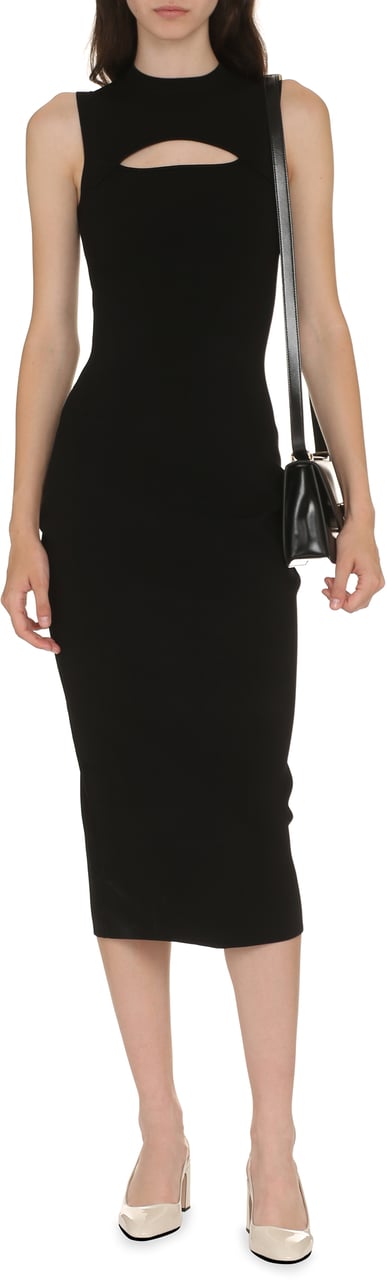 Victoria Beckham Knitted dress Zwart