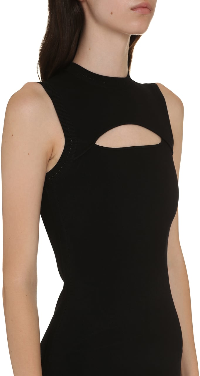 Victoria Beckham Knitted dress Zwart