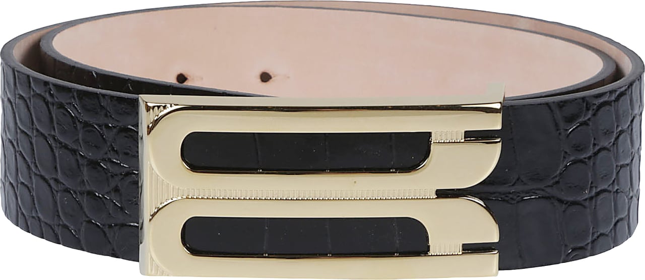 Victoria Beckham Jumbo Frame Belt Black Zwart