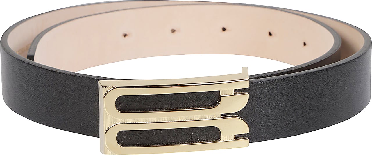 Victoria Beckham Dorian Regular Frame Belt Black Zwart
