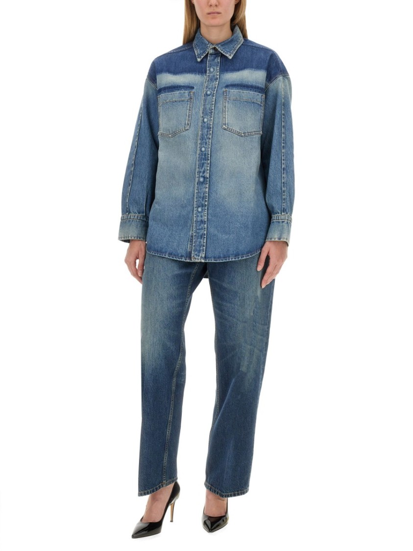 Victoria Beckham Boyfriend Jeans Blauw