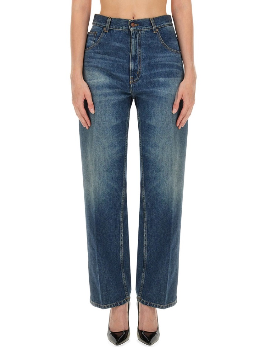 Victoria Beckham Boyfriend Jeans Blauw